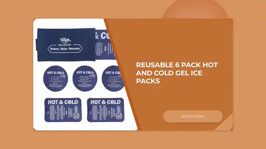 Reusable 6 Pack Hot and Cold Gel Ice Packs by@Outfy