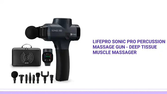 LifePro Sonic Pro Percussion Massage Gun - Deep Tissue Muscle Massager by@Outfy