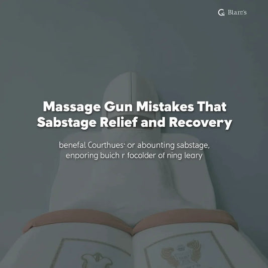 Massage Gun - Massage Gun Mistakes That Sabotage Relief and Recovery