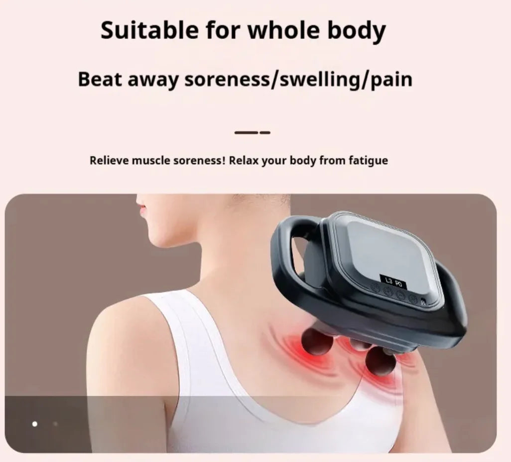 8-Head Hot Compress Massage Gun