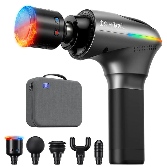 BOB AND BRAD A2 Pro Massage Gun with Heat and Cold Therapy Professional Percussion Massage Gun