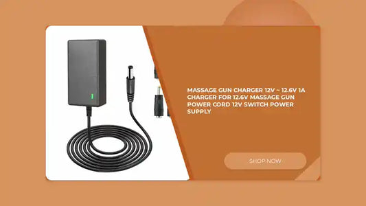 Massage Gun Charger 12v ~ 12.6v 1A Charger for 12.6v Massage Gun Power Cord 12V Switch Power Supply by@Outfy
