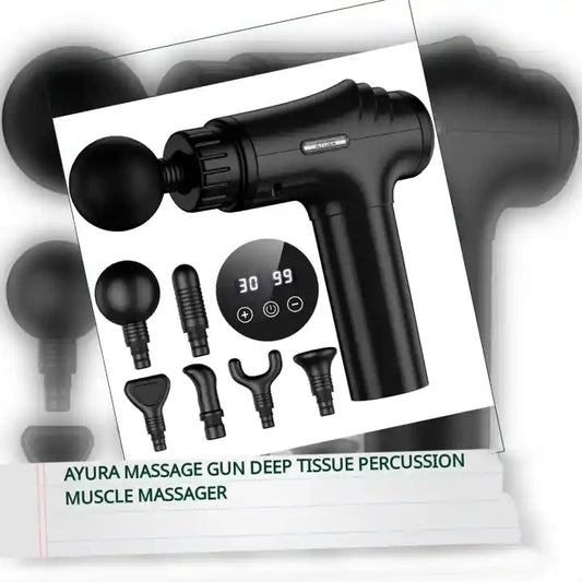 AYURA Massage Gun Deep Tissue Percussion Muscle Massager by@Outfy