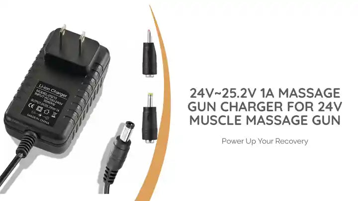 24v~25.2v 1A Massage Gun Charger for 24V Muscle Massage Gun by@Outfy