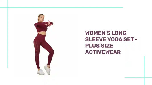 Women&#039;s Long Sleeve Yoga Set - Plus Size Activewear by@Outfy