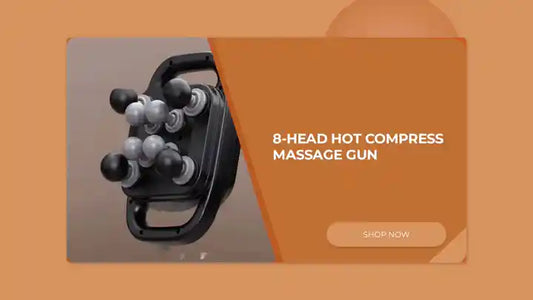 8-Head Hot Compress Massage Gun by@Outfy