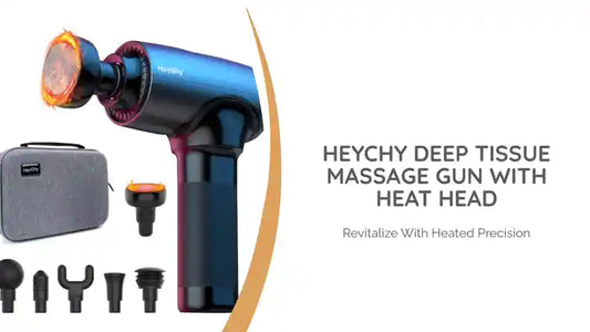 HEYCHY Deep Tissue Massage Gun with Heat Head by@Outfy